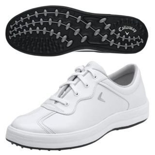 Callaway Womens Turf Caddie White/ Silver Golf Shoes