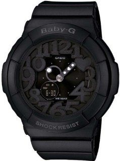 Casio Womens BGA131 1B Baby G Ultra Violet LED Black Watch Watches