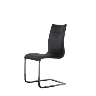 LEFTY chaise PU noir   Achat / Vente CHAISE Chaise PU chromé noir