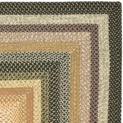 Hand woven Indoor/Outdoor Reversible Multicolor Braided Rug (8 x 10