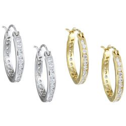 Hoop Earrings Buy Cubic Zirconia Earrings, Diamond