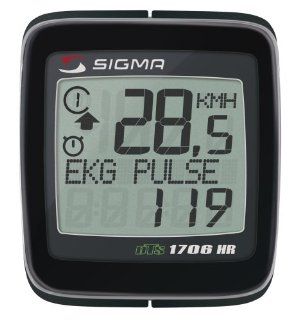 SIGMA BC1706HR DTS Wireless Bicycle Speedometer with Heart