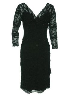 Marina Tiered Lace Dress: Clothing