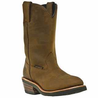 Inch Kate All Waterproof Tan Distressed Leather Boots  DP59681 Shoes