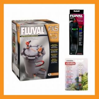 Fluval FX5 Aquarium Filter With E 300 Heater Kit