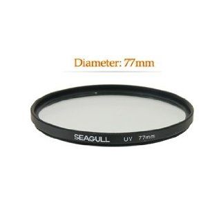 Seagull 77 mm UV Ultra Violet Filter Lens (Transparent) + Worldwide