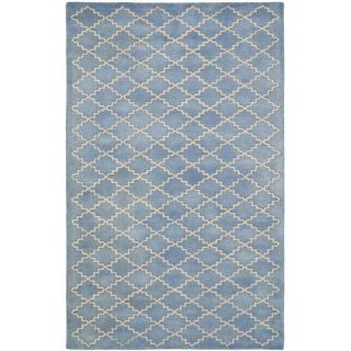 Handmade Moroccan Blue Grey Wool Rug (5 x 8) Today $209.99 Sale $