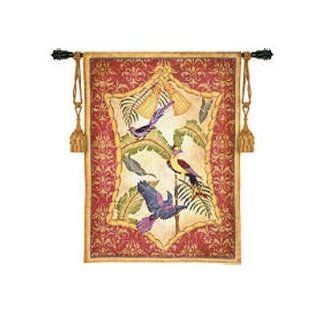 Aviary II Tapestry Style Feather Bronze 28   48 Home