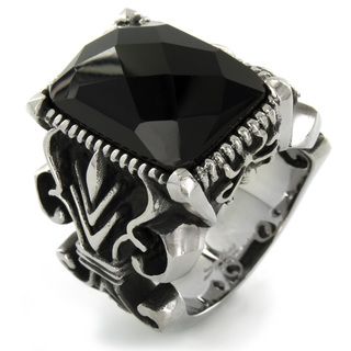 Stainless Steel Onyx Royal Ring