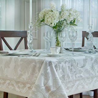 Waterford Damascus Table Linens 70x144 Oblong Health