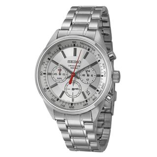 Seiko Mens Chronograph Stainless Steel Watch