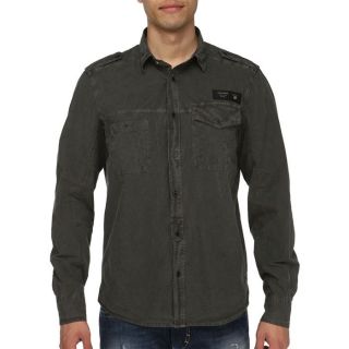 DIESEL Chemise Sesol Homme Anthracite   Achat / Vente CHEMISE   BLOUSE