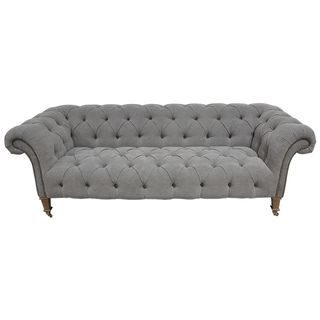 Mikayla Granite Grey Stone Wash Linen Sofa