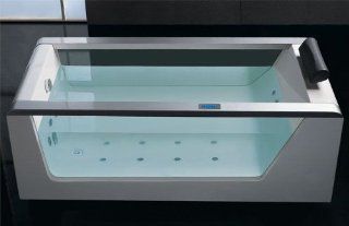 EAGO AM152 6 LUXERY CLEAR WHIRLPOOL HOT TUB + STEREO