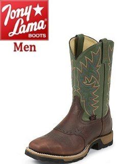 Tony Lama TLX Western Wk 11 Redwood Oiltan TW1051 Shoes