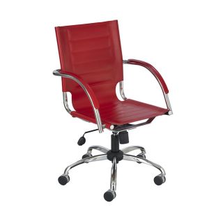 Safco Flaunt Red Polyurethane Leather Managers Chair