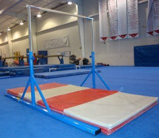 4x12x2 Gymnastics Mat and Expandable Junior Training