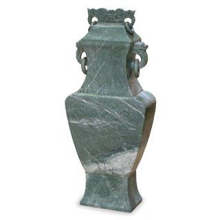 Hand Carved Jade Ming Vase