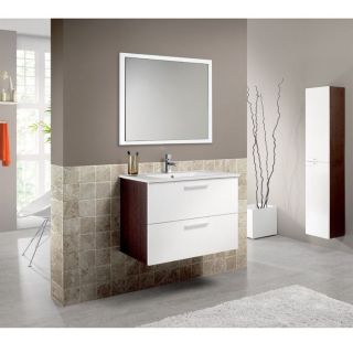 NOA Meuble 80 salle de bain porte, tiroir & miroir   Achat / Vente