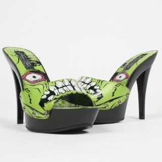 Zombie Growler Platform Heels in Black by Iron Fist Shoes