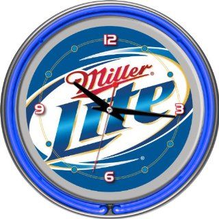 Miller Lite 14 Neon Wall Clock
