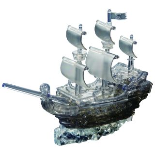 3D Black Pirate Ship Crystal 101 piece Puzzle Today $22.49