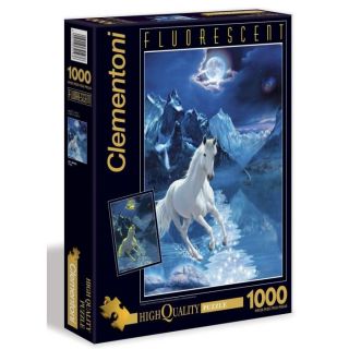 Clementoni The white stallion Puzzle 100 pcs   Achat / Vente PUZZLE
