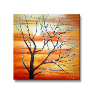 Sophia Lazarri Blue Bud Blossom Hand painted Canvas Art Today $77