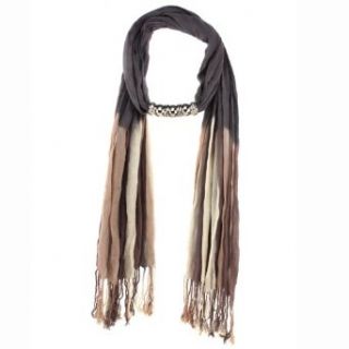 Trendy Ombre Fade Jewel Bead Collar Alexis Scarf in