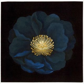 Hand Tufted Blue Flower Art Wool Rug (3 x 3) Today $92.99 Sale $83