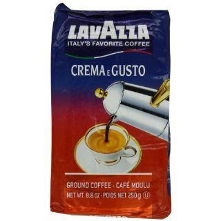 Lavazza Crema e Gusto Ground Coffee, Italian , 8.8 Ounce Bricks (Pack