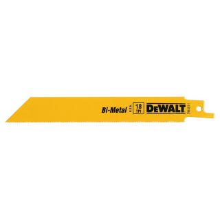 DeWalt 6 Inch Bi Metal Recipricating Saw Blades Was $14.24 Today $10
