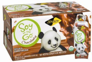 ZenSoy Soy On The Go Soymilk, Chocolate, 8.25 Ounce Aseptic Packages