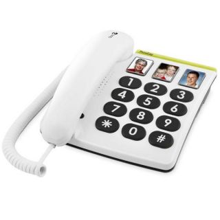 Conçu pour les seniors, le telephone filaire PhoneEasy 331PH propose