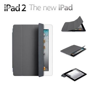 Apple iPad Smart Cover   Polyurethane   Gris foncé   Achat / Vente