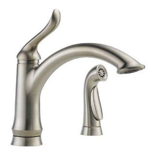 Delta 4453 SS DST Linden Single Handle Kitchen Faucet in Stainless