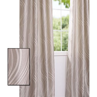 Textured Sand Dune Faux Silk 106 inch Curtain Panel