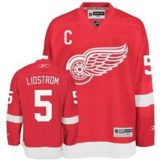LIDSTROM #5 Detroit Red Wings RBK Premier NHL Hockey