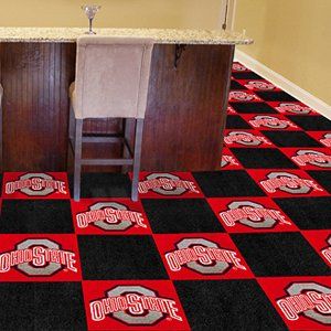 Ohio State Buckeyes 18x18 tiles Carpet Tiles Set of 20