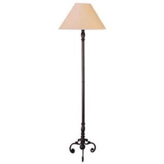 Wrought Iron with Scroll Leg Base Floor Lamp  