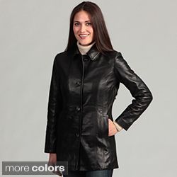 Italia Womens Plus Size Leather Coat Today: $218.99