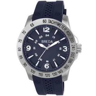 Breda Mens Aiden Blue Stainless Steel Tachymeter Watch Today $33
