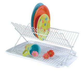 Better Houseware Item 34880 2 Piece Folding Dish Rack and