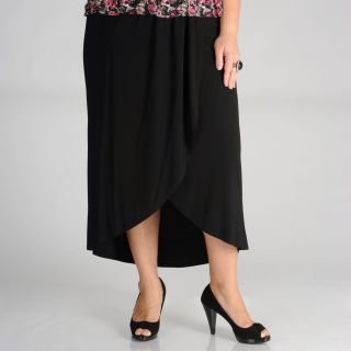 AnnaLee + Hope Womens Black Faux Wrap Skirt Today: $36.49