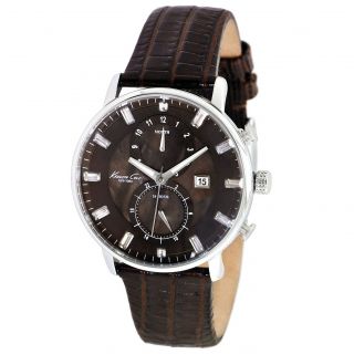Kenneth Cole Womens Brown Calf Skin Brown Dial Quartz Watch Today $