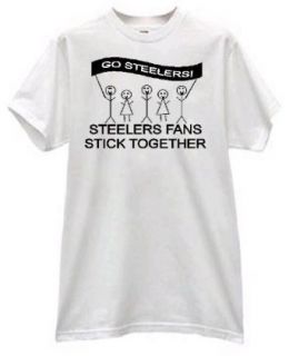 STEELERS FANS STICK TOGETHER CUTE FUNNY FAMILY TEE SHIRT