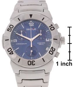 Sector 220 Stainless Chronograph Blue Dial Watch