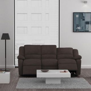 RELAX Canapé microfibre taupe 3 places   Achat / Vente CANAPE RELAX