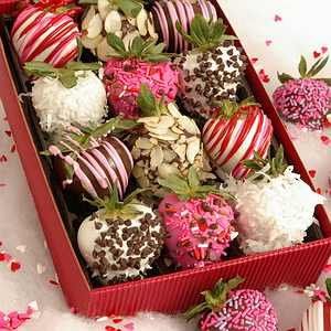 Bouquet of Fruits Valentine Chocolate Dipped Strawberries, 1 ea