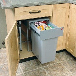 Single Easy Cargo 10.5 Gallon Pull Out Waste Bin Home